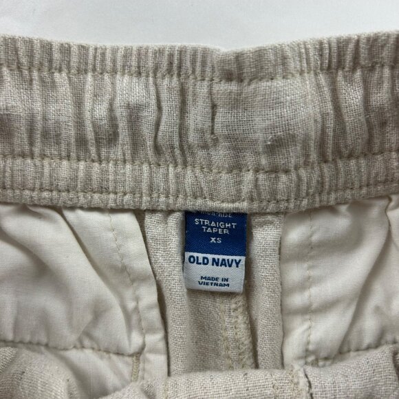 Old Navy Flax Linen Blend High Rise Slim Leg Ankle Pant XS - Picture 4 of 7